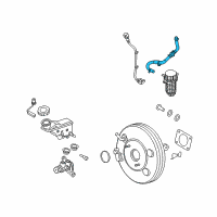 OEM Hyundai Tucson Hose Assembly-Brake Booster Vacuum Diagram - 59130-D3150