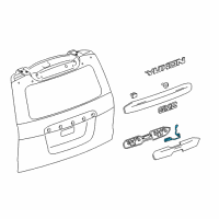 OEM 2016 Cadillac Escalade ESV Release Switch Diagram - 13597496