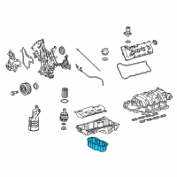 OEM Toyota Sequoia Lower Oil Pan Diagram - 12102-0S010