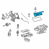 OEM 2018 Toyota Sequoia Valve Cover Diagram - 11201-0S011