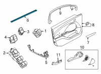 OEM 2022 Ford Mustang Mach-E WEATHERSTRIP - DOOR BELT Diagram - LJ8Z-5821456-A