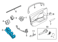 OEM Ford Mustang Mach-E SWITCH - WINDOW CONTROL - DOUB Diagram - LV4Z-14529-AA