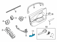 OEM 2022 Ford Mustang Mach-E HANDLE ASY - DOOR - INNER Diagram - LJ8Z-5822600-A