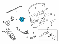 OEM Ford Bronco Sport Window Switch Diagram - LB5Z-14529-AB