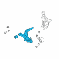 OEM 2016 Ford Police Interceptor Utility Lower Control Arm Diagram - GB5Z-3078-E