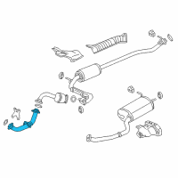 OEM Honda HR-V Pipe A, Exhuast Diagram - 18210-T7X-A82