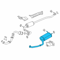 OEM 2022 Honda HR-V Muffler, Exhuast Diagram - 18307-T7X-305