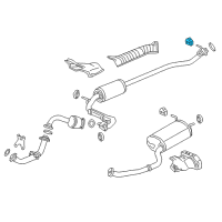 OEM 2013 Honda Fit Rubber, Exhuast Mounting Diagram - 18215-TF0-911