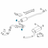 OEM 2013 Honda Fit Rubber, Exhuast Mounting Diagram - 18215-TF0-003