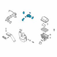 OEM 2017 Hyundai Elantra Hose Assembly-Air Intake Diagram - 28140-F2400