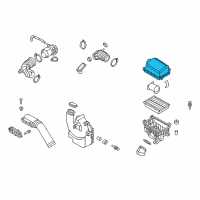 OEM 2021 Kia Soul Cover-Air Cleaner Diagram - 28111F2000