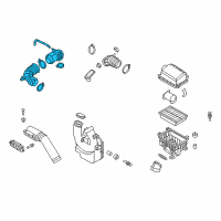 OEM 2019 Hyundai Elantra Hose Assembly-Air Intake Diagram - 28140-F3700