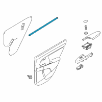 OEM 2019 Kia Sportage WEATHERSTRIP-Rear Door Belt Inside Diagram - 83241D9000