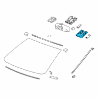 OEM 2012 Buick Verano Mirror Cover Diagram - 20965928