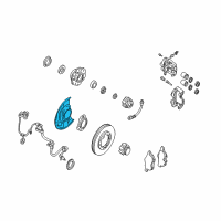 OEM 2000 Nissan Frontier Baffle Plate Diagram - 41150-2S601