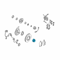 OEM 2002 Nissan Xterra Hub Assembly, Free Running Diagram - 40260-8B400