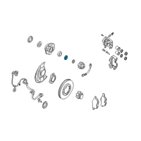 OEM 1990 Nissan Pathfinder Nut Assy-Bearing Lock Diagram - 40262-92G00