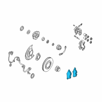 OEM Nissan D21 Disc Brake Pad Kit Diagram - D1060-3S500