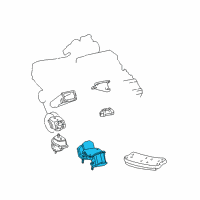 OEM Lexus SC430 Insulator, Engine Mounting, Rear NO.1 Diagram - 12371-50200