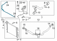 OEM 2022 Kia Sorento Hose Assy-Water Diagram - 25450P2500