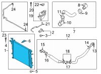 OEM 2022 Hyundai Santa Fe RADIATOR ASSY Diagram - 25310-R5500