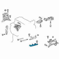 OEM 2022 Toyota Corolla Side Mount Bracket Diagram - 12325-24070