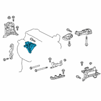 OEM 2020 Lexus UX200 Bracket, Engine MOUN Diagram - 12315-24010