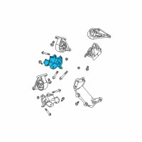 OEM Jeep Grand Cherokee Bracket-Engine Mount Diagram - 52058930AB