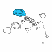 OEM 2017 Chevrolet Trax Mirror Cover Diagram - 95330570