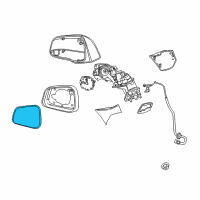 OEM 2020 Chevrolet Trax Mirror Glass Diagram - 95073342