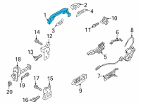 OEM 2022 Kia Seltos Door Outside Handle Assembly Diagram - 82651Q5200