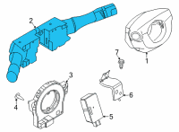 OEM 2022 Nissan Frontier Switch Assy-Combination Diagram - 25560-3TP1A