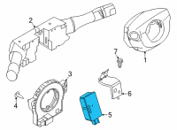 OEM 2021 Nissan Murano Control Assembly-Key Less Diagram - 28595-EZ70A