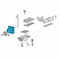 OEM GMC Front Cover Diagram - 55499020