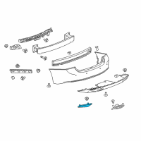 OEM 2017 Chevrolet Malibu Reflector Diagram - 23174490