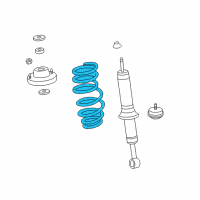 OEM 2022 Toyota Tacoma Coil Spring Diagram - 48131-04B50