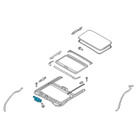 OEM Hyundai Ioniq Motor Assembly-Sunroof Diagram - 81631-G2000