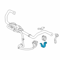 OEM 2019 Lexus LS500h Bracket, STABILIZER Diagram - 48824-50070