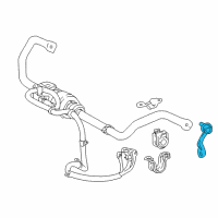 OEM Lexus LC500h Link Assy, Front Stabilizer Diagram - 48820-11010