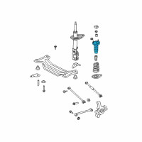 OEM Lexus ES350 Rear Suspension Support Assembly Diagram - 48750-33130