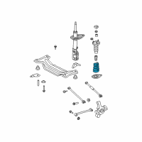 OEM 2011 Lexus ES350 Spring, Coil, Rear Diagram - 48231-33701