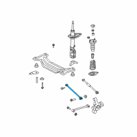 OEM 2010 Lexus ES350 Rear Suspension Control Arm Assembly, No.1 Diagram - 48710-33130