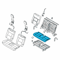 OEM 2022 Ford Explorer Seat Cushion Pad Diagram - LB5Z-7863840-G