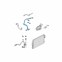 OEM 2008 Ford Escape Connector Hose Diagram - 8L8Z-19867-E