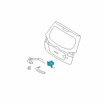 OEM Hyundai Santa Fe Tailgate Actuator Diagram - 95750-2B000