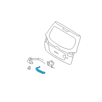 OEM 2010 Hyundai Santa Fe Handle Assembly-Tail Gate Outside Diagram - 81260-2B000