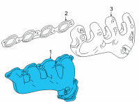 OEM 2022 Chevrolet Silverado 3500 HD Exhaust Manifold Diagram - 12690201