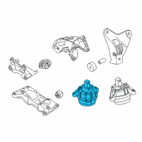 OEM 2012 BMW 740i Engine Mount Right Diagram - 22-11-6-786-242