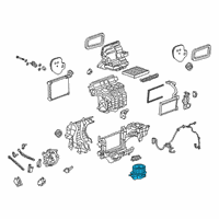 OEM 2021 Chevrolet Silverado 3500 HD Blower Motor Diagram - 84578322