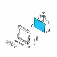 OEM 2004 BMW 745Li Radiator Diagram - 17-11-7-585-440